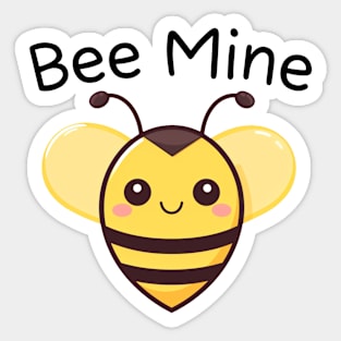 Cute Bee Mine Sticker